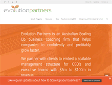 Tablet Screenshot of evolutionpartners.com.au